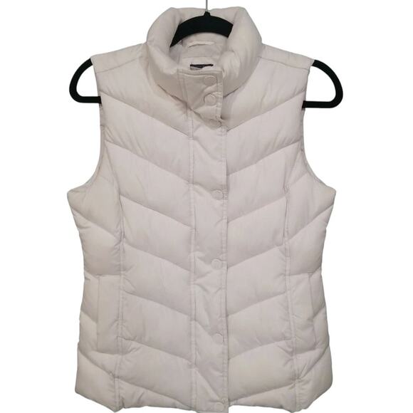 GAP Jackets & Blazers - Gap Zip Up Snap Front Puffer Vest Sz M Adjustable Waist Outdoor Winter Gorpcore